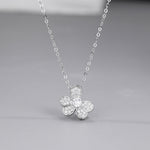 925 Sterling Silver Clover Pendant Necklace