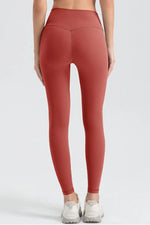 Wide Waistband Sport Leggings - Ladyez
