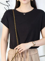 Plus Size Round Neck Short Sleeve T-Shirt