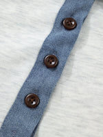 Contrast Trim Button Detail Top