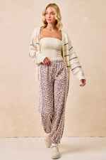 BiBi Side Lines Leopard Track Pants