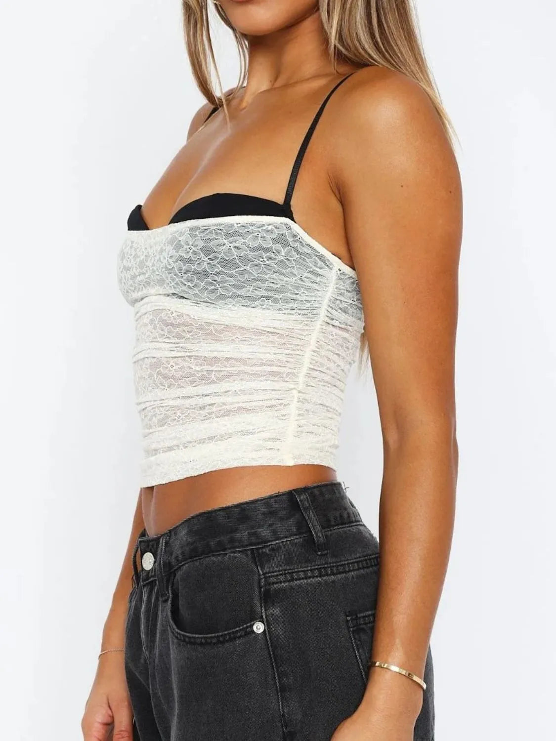 Lace Sweetheart Neck Cami