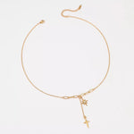 18K Gold-Plated Cross Necklace