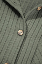 Ribbed Knit Button-Up Cardigan