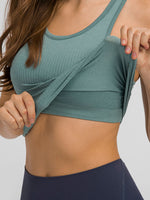 Millennia Round Neck Racerback Active Tank - Ladyez
