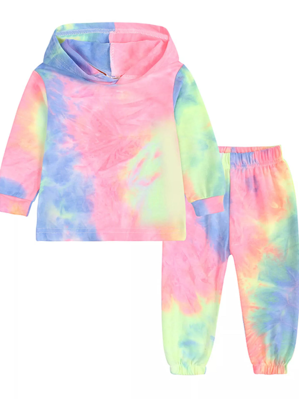 Children's Tie-Dye Hoodie and Pants Set