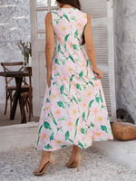 Devine Printed Sleeveless Maxi Dress