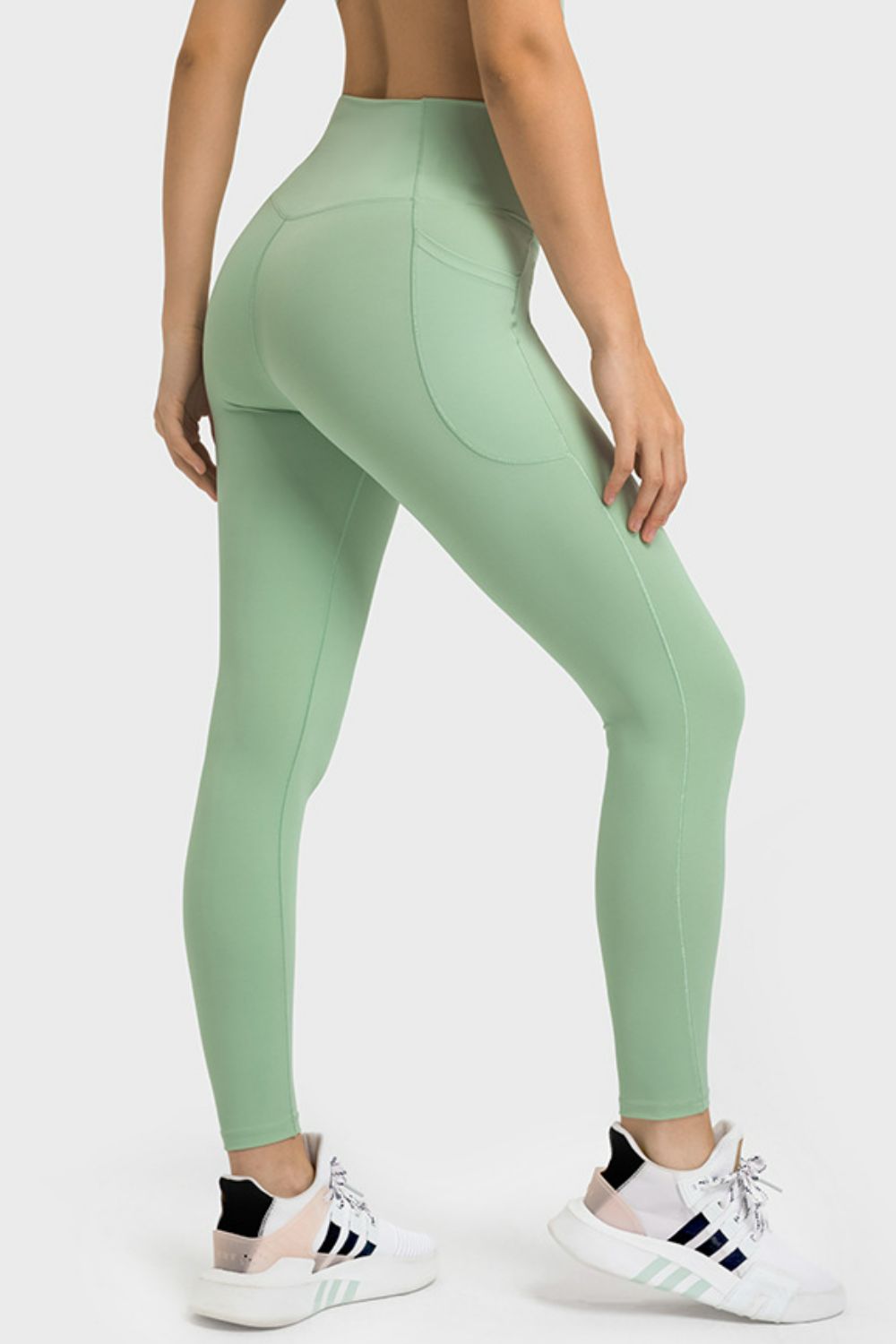 Millennia V-Waist Yoga Leggings with Pockets - Ladyez