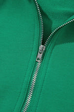 Frill Zip Front Puff Sleeve Top and Skort Set