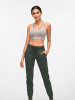 Millennia Double Take Tied Joggers with Pockets - Ladyez