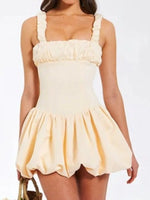 Bubble Hem Mini Dress