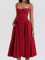 Sweetheart Neck Midi Cami Dress