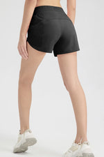 Elastic Waist Active Shorts - Ladyez