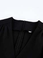 Ruched Surplice Long Sleeve Dress