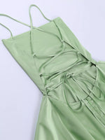 Backless Layered Ruffled Cami Dress