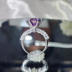 5 Carat Moissanite 6-Prong 925 Sterling Silver Ring