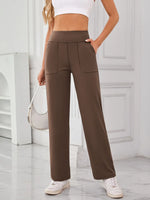 Lovelet High Waist Active Pants with Pockets - Ladyez