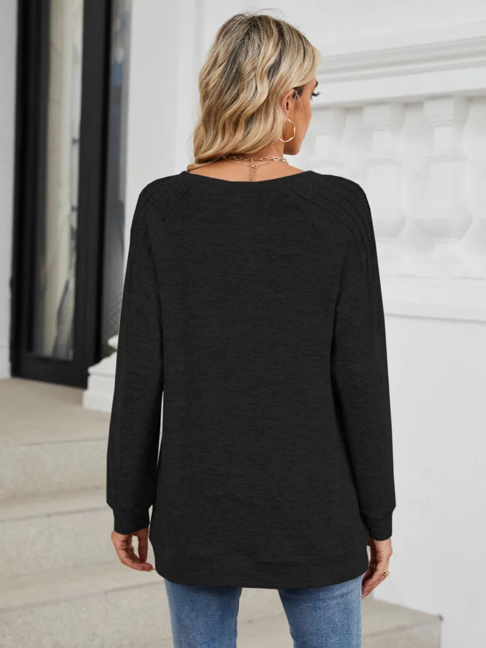 Round Neck Long Sleeve T-Shirt