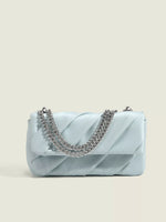 Ruched Flap Crossbody Bag