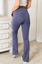 Millennia Basic Bae Wide Waistband Bootcut Sports Pants - Ladyez