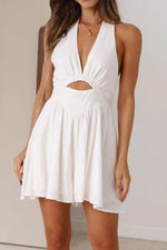 Cutout Halter Neck Mini Dress