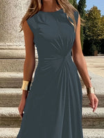 Round Neck Sleeveless Maxi Dress - Ladyez