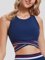 Full Size Criss-Cross Hem Active Tank Plus Size