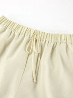 Ruffled V-Neck Top and Shorts Set
