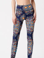 Printed High Waist Active Leggings - Ladyez