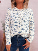 Floral Button-Up Long Sleeve Cardigan