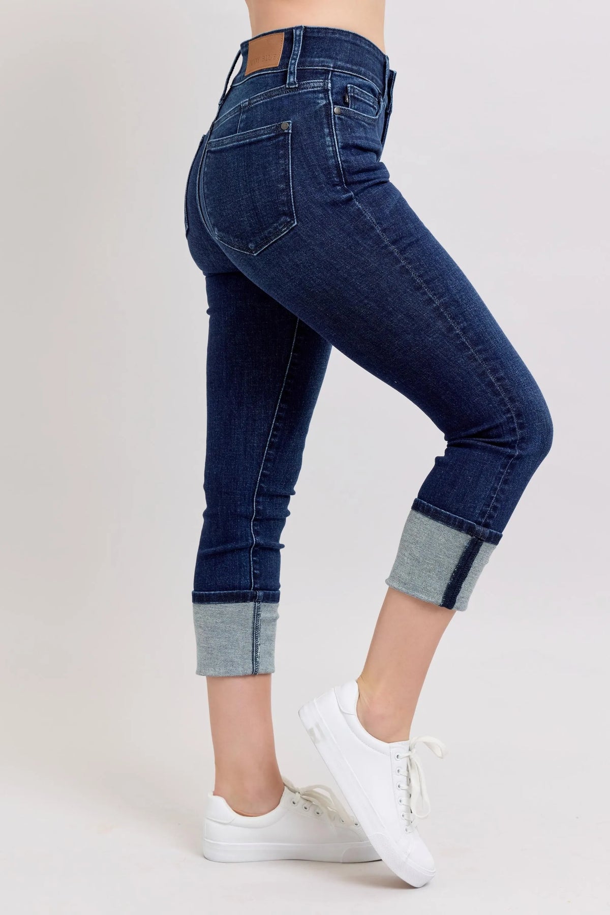 Judy Blue High-Waist Double Waist Band Skinny Jeans - Ladyez