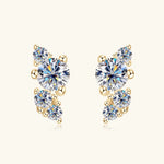 925 Sterling Silver Moissanite Stud Earrings