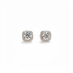 1 Carat Moissanite 925 Sterling Silver Stud Earrings