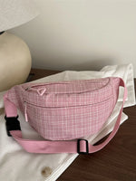 Plaid Pattern Crossbody Bag
