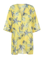 Open Front Half Sleeve Cover-Up - Ladyez