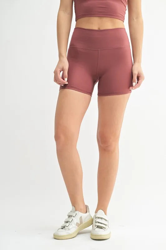 MONO B Venice Cloud Light Contour Biker Shorts - Ladyez