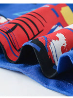 Children's Vehicle Print Crew Neck Short Sleeve T-Shirt