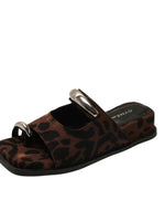 Toe Loop Cutout Platform Sandals