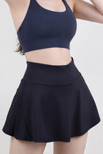 High Waist Pleated Active Skirt - Ladyez
