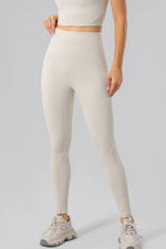 High Waist Wide Waistband Active Leggings - Ladyez