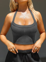 Halter Neck Active Cami - Ladyez