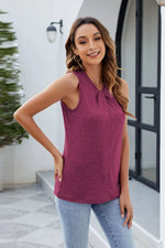 Twisted Solid Color Tank
