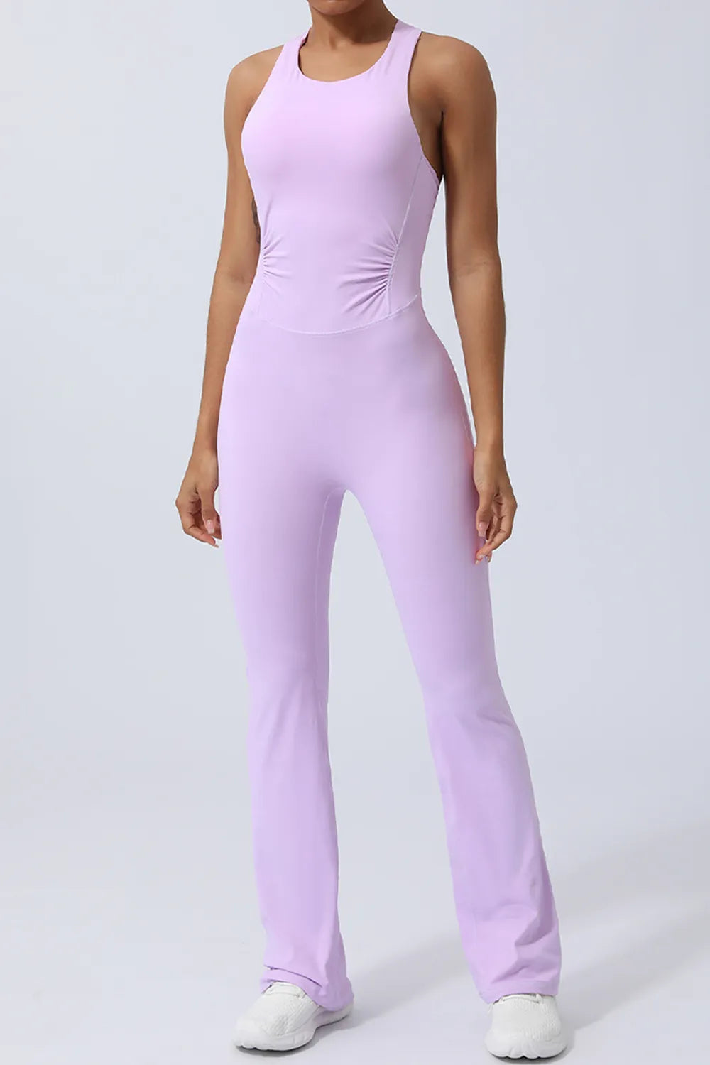 Crisscross Wide Strap Sleeveless Jumpsuit - Ladyez
