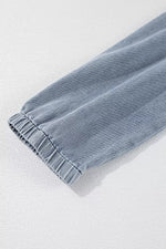 Vintage Wash Denim Dress with Pockets