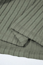 Ribbed Knit Button-Up Cardigan
