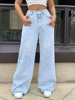 High-Waisted Wide Leg Jeans