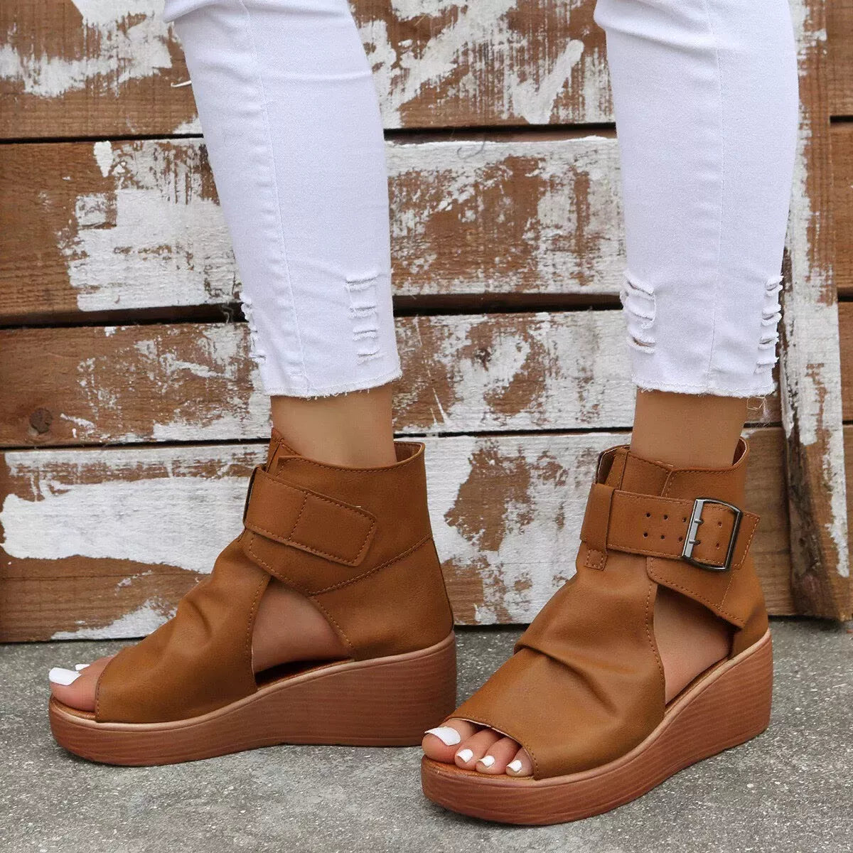 Open Toe Wedge Sandals