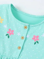 Children's Bunny Print Button Detail Dress