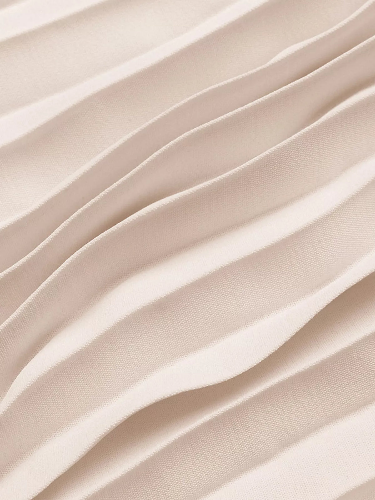 Pleated V-Neck Midi Dress
