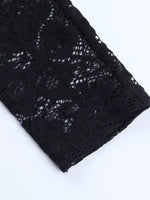Lace Long Sleeve Bodycon Mini Dress